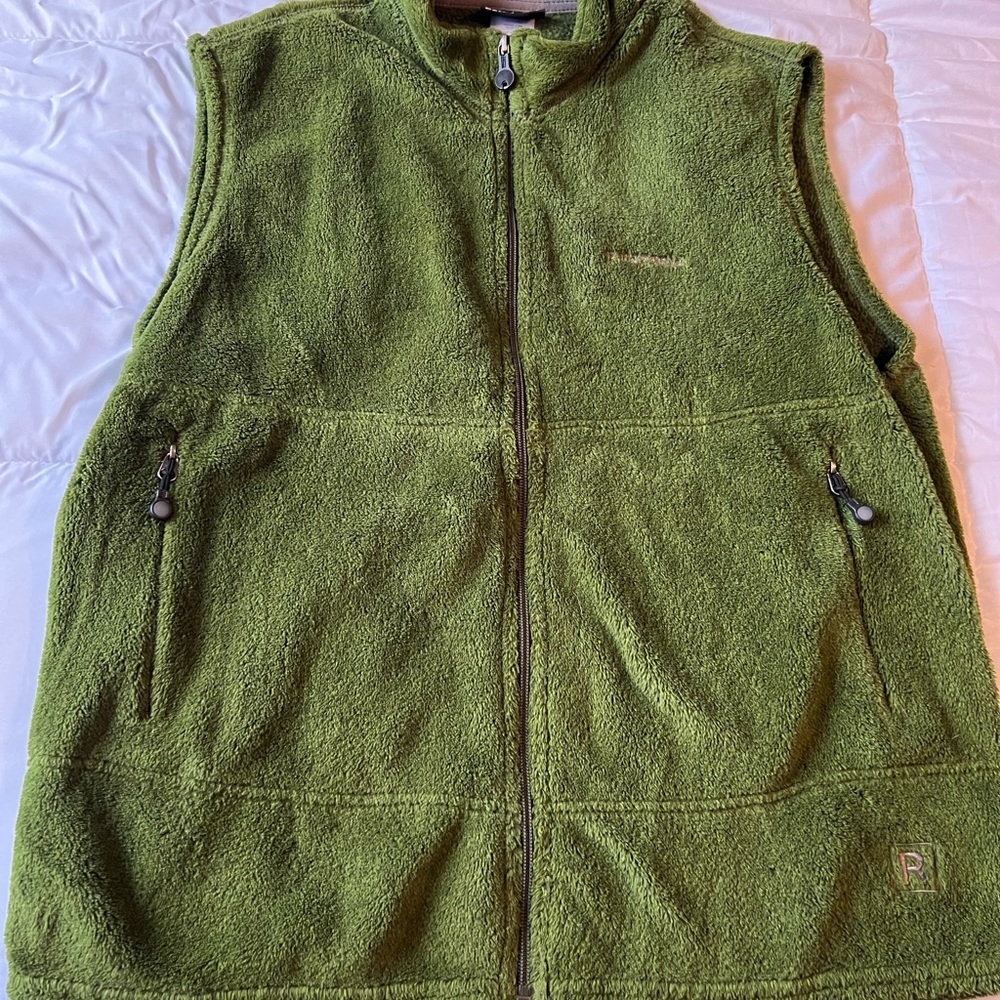 Patagonia Olive green fleece vest